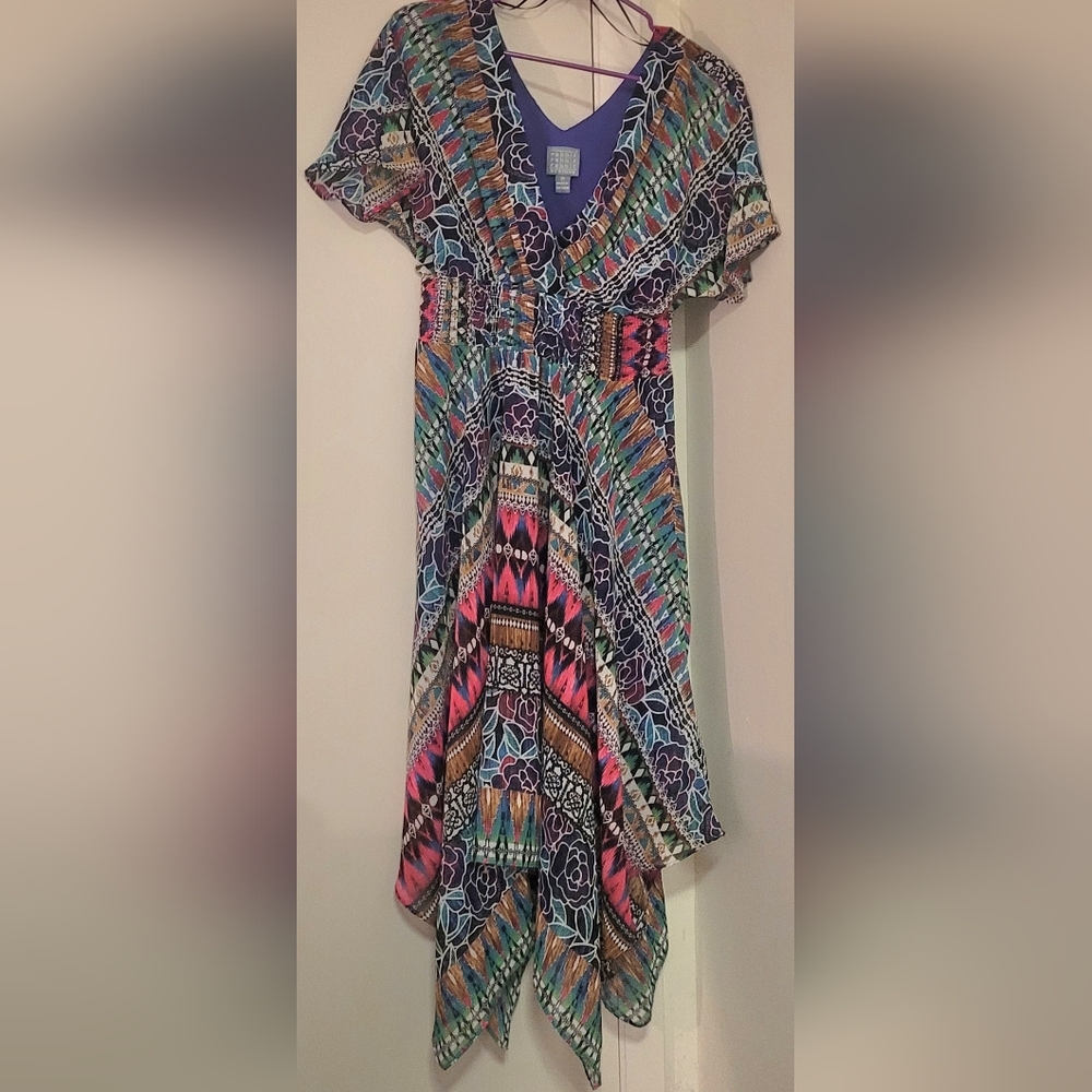 Rabbit Rabbit Rabbit Multicolor Asymmetrical Dress